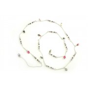 Chaine taille quartz rose