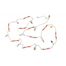 Chaine de taille cornaline grenat